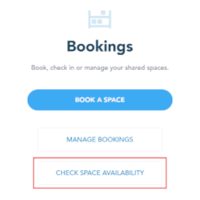 Check Space Availability